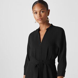 WHISTLES Black Tie Jumpsuit